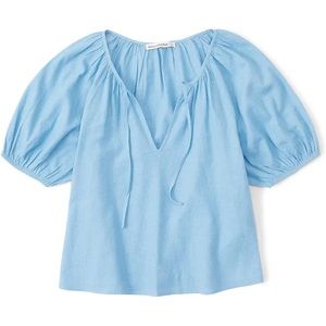 Abercrombie & Fitch linen blend blouse